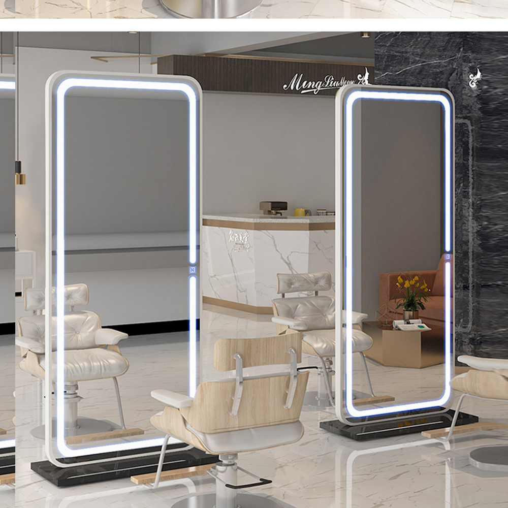 알루미늄 프레임 거울 탈의실 전신 led 전신 거울 led 빛 조명 서 거울 침실에서