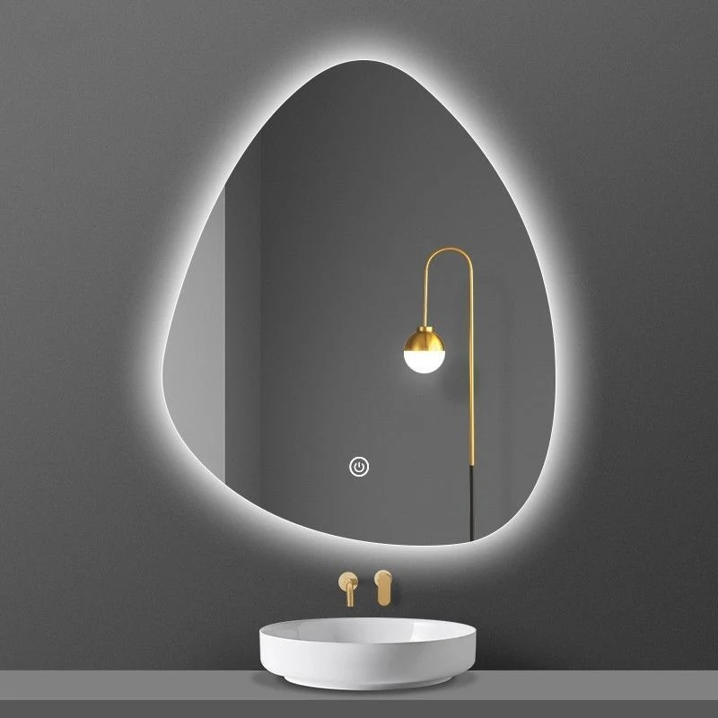 불규칙한 맞춤형 조명 욕실 거울 벽걸이 형 욕조 특별 관심 허영 스마트 LED 거울
