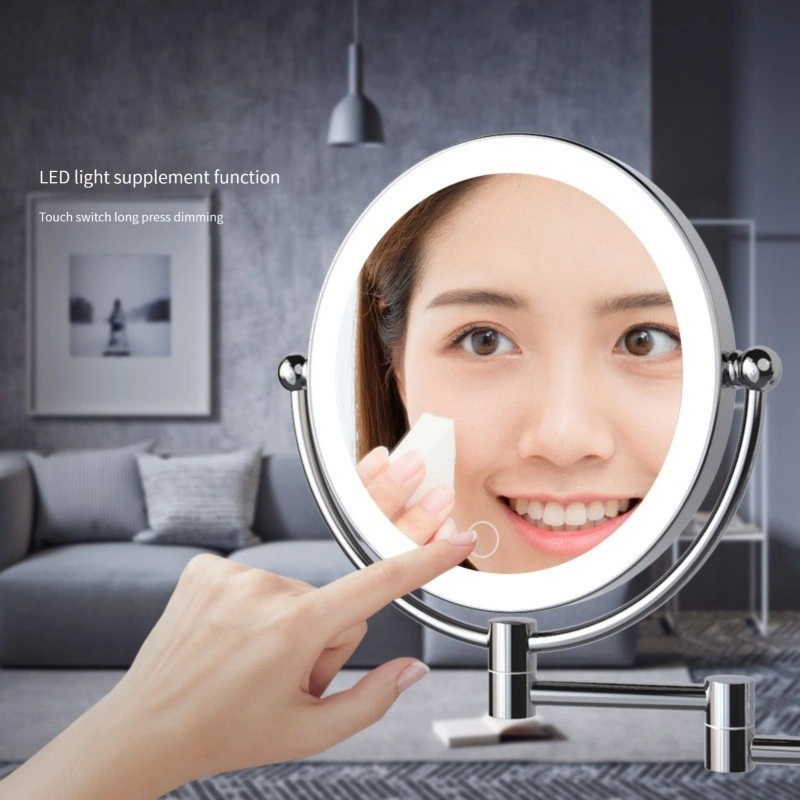 확대 벽 마운트 조명 LED 메이크업 허영 거울 LED 조명 LED 조명 욕실 거울